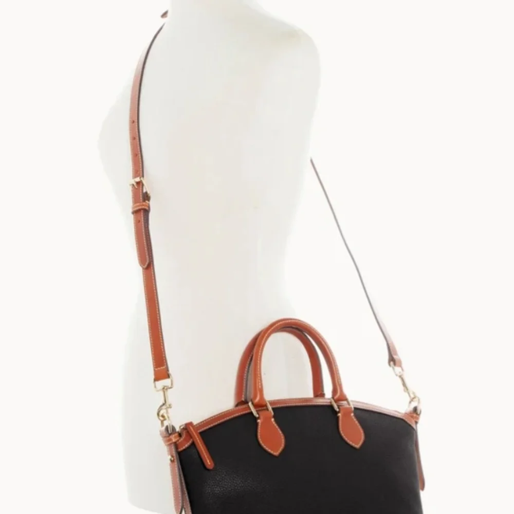Dooney & Bourke Black and Brown Satchel - Picture 4 of 6